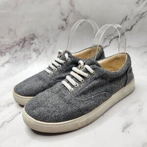 Talbots Grey Wool Low Top Lace-Up Sneakers Walking Flats Women's 8